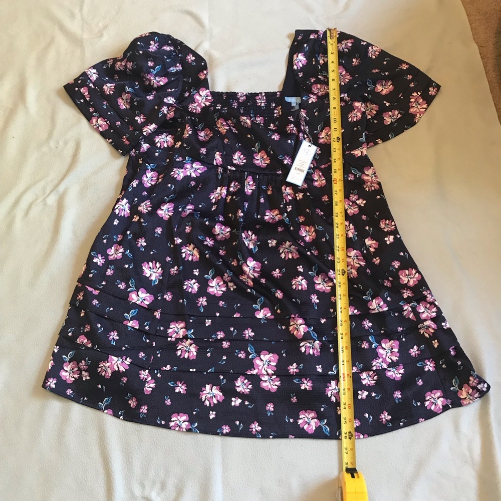Draper James Blue New with Tags Floral Babydoll Dress - Picture 5 of 7